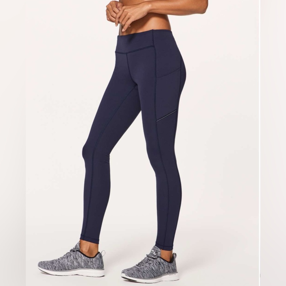 Lululemon‎ Speed Up Tight Full On Luxtreme Navy Blue Leggings